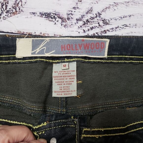 Vintage Hollywood Jeans, jean shorts  90s classic 80s/90s - Picture 4 of 15